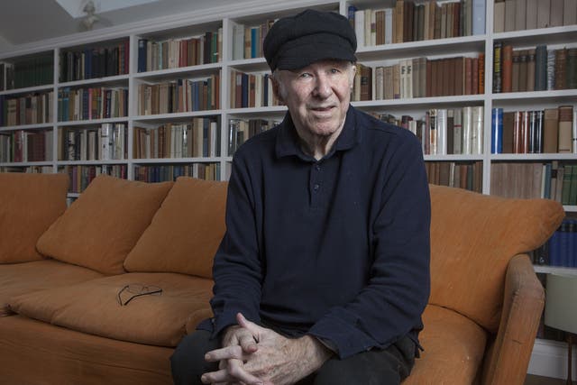 Clive James at his home in Cambridge. ‘There’s no point saying I’m going to drop dead, pity me ... Think of all the people who got killed young – pity them! I’ve been a lucky man. My subject is luck, not death’