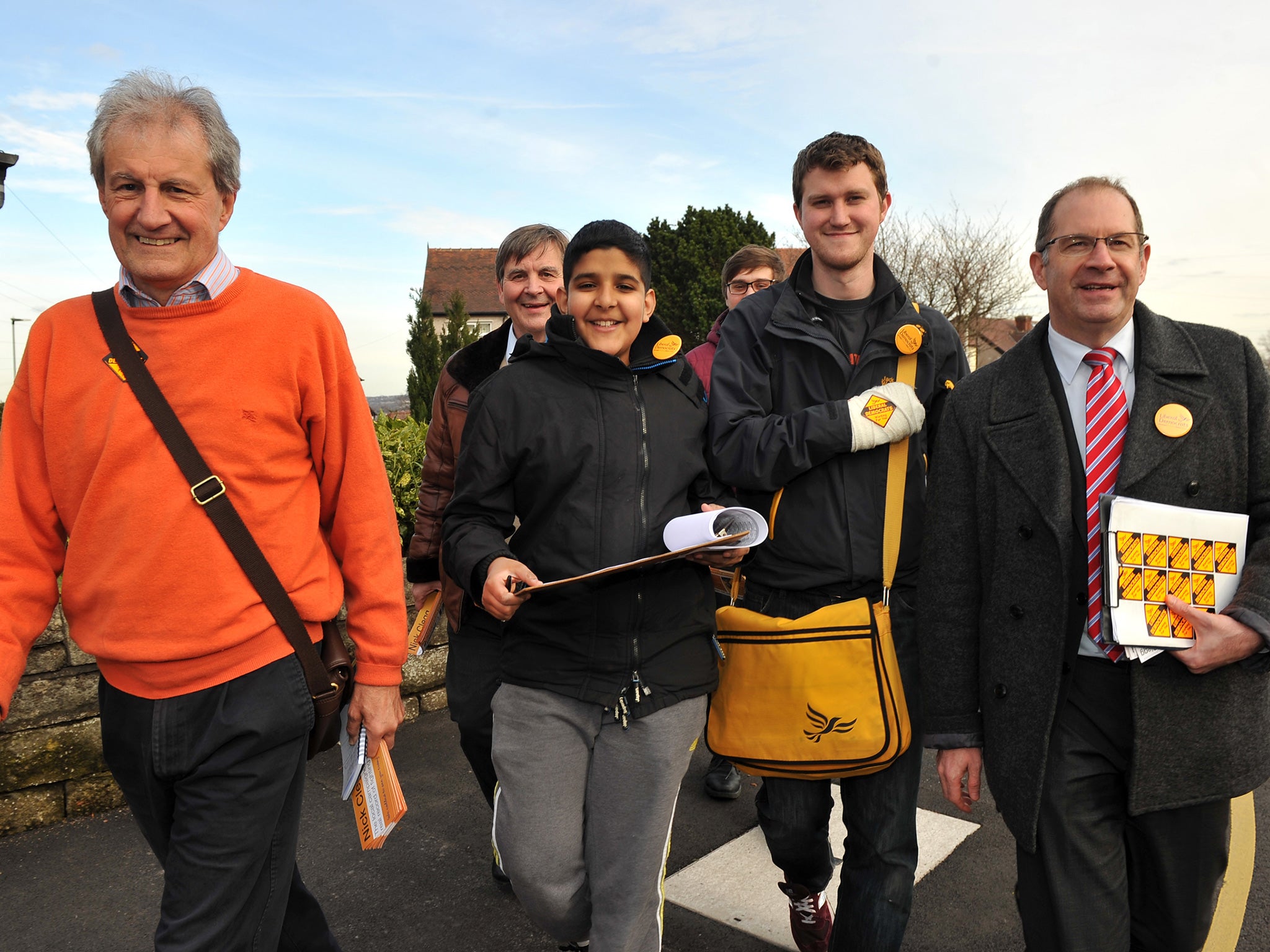 Lib Dems are campaigning to retain their leader’s Sheffield Hallam seat