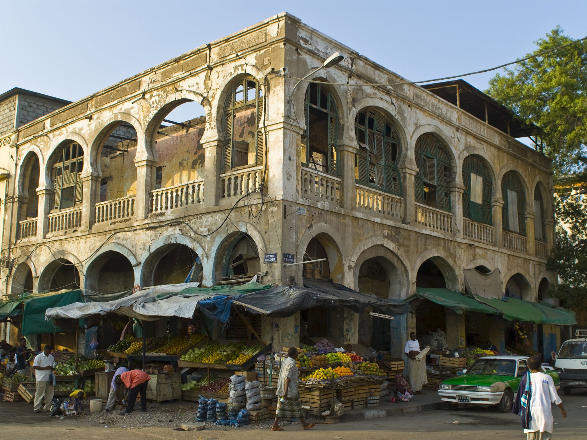 An Italian colonial building destroyed in Djibouti