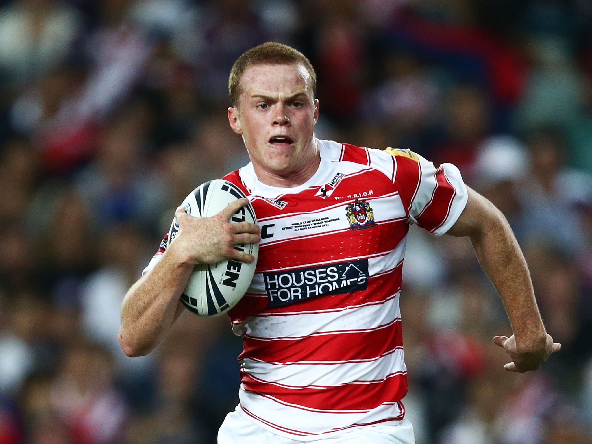 Joe Burgess scored the try 10 minutes from time that avenged Wigan’s Grand Final defeat