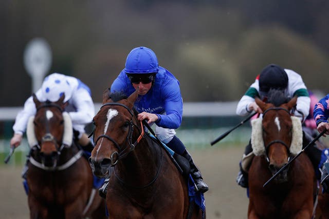 William Buick swoops aboard Tryster to win the Easter Classic for Godolphin, who dominated the fixture at Lingfield