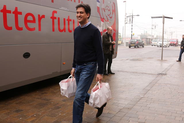 Ed Miliband bought fish and chips for journalists travelling with him during his campaign trail