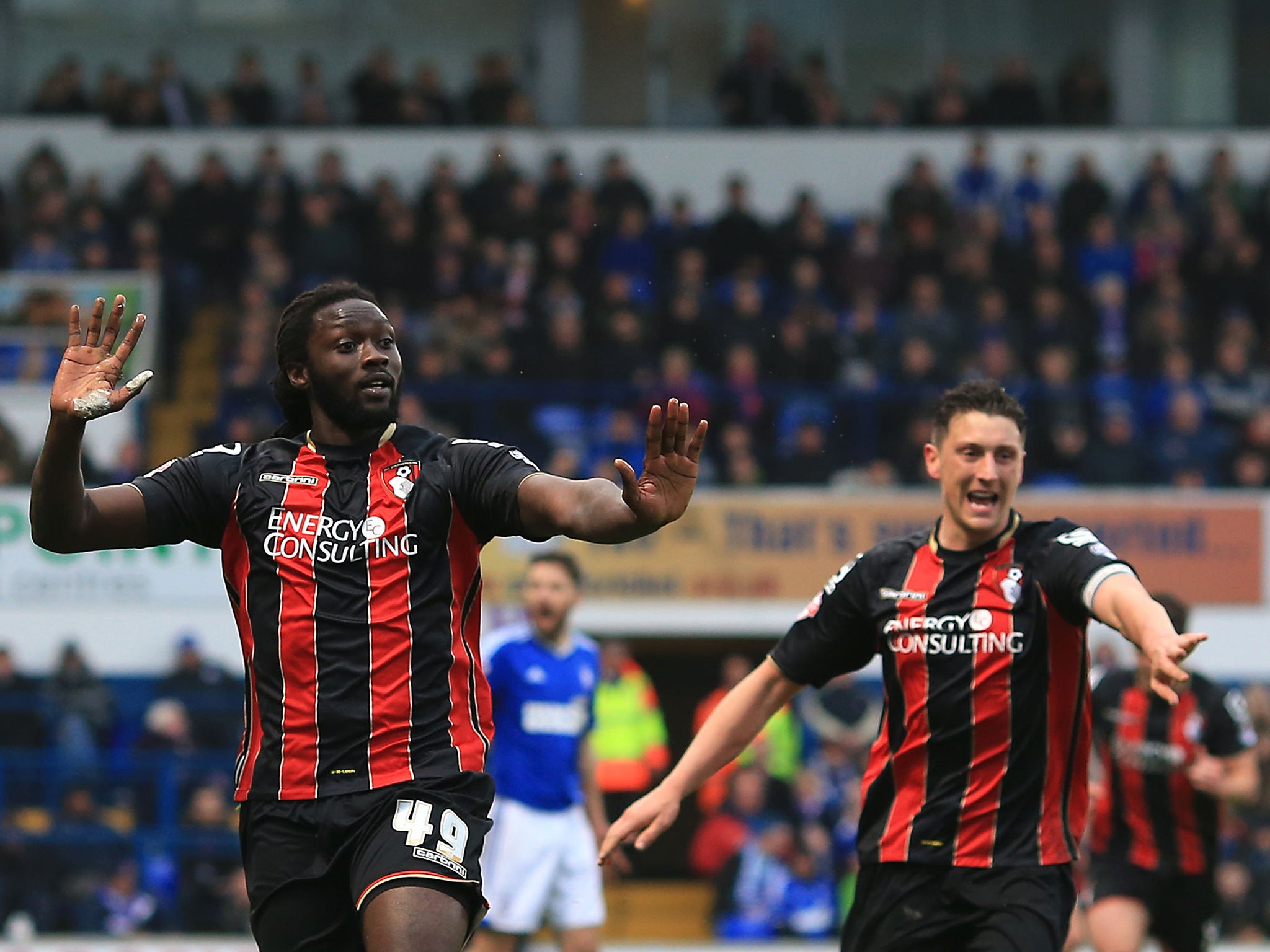 Kenwyne Jones scored on his Bournemouth debut after joining on loan from Cardiff