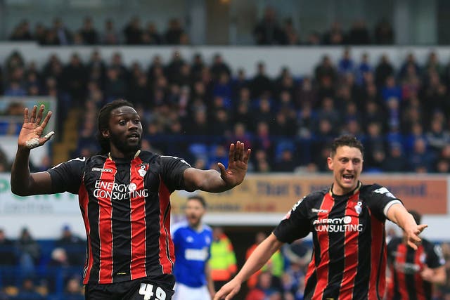 Kenwyne Jones scored on his Bournemouth debut after joining on loan from Cardiff