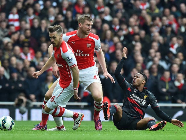 Raheem Sterling in action at the Emirates