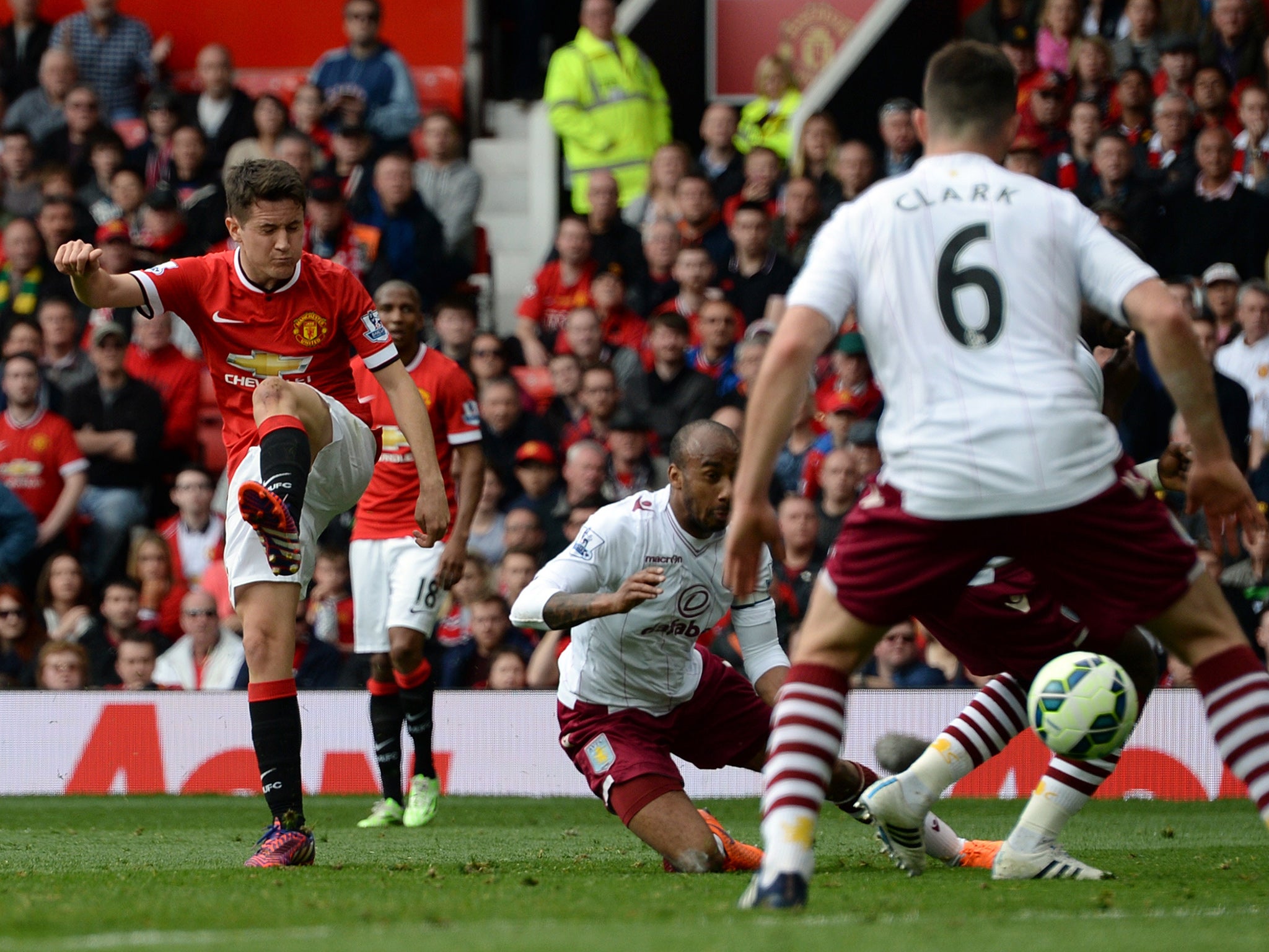 Ander Herrera opened the scoring just before half-time