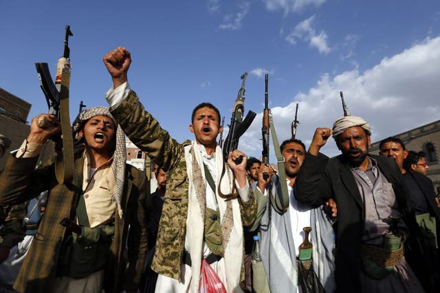 The Houthis, who come from the Zaidi tribes in Yemen’s northern mountains, have an effective military and political movement called Ansar Allah, modelled on Hezbollah (EPA)