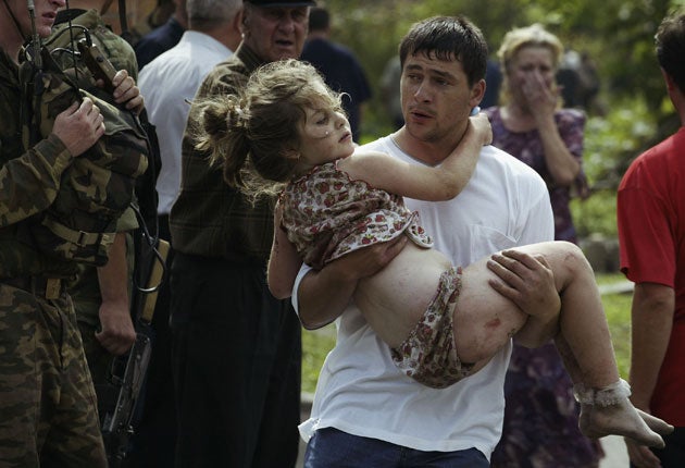 Chechen Islamists killed 186 child hostages during the Beslan school massacre in North Ossetia in 2004