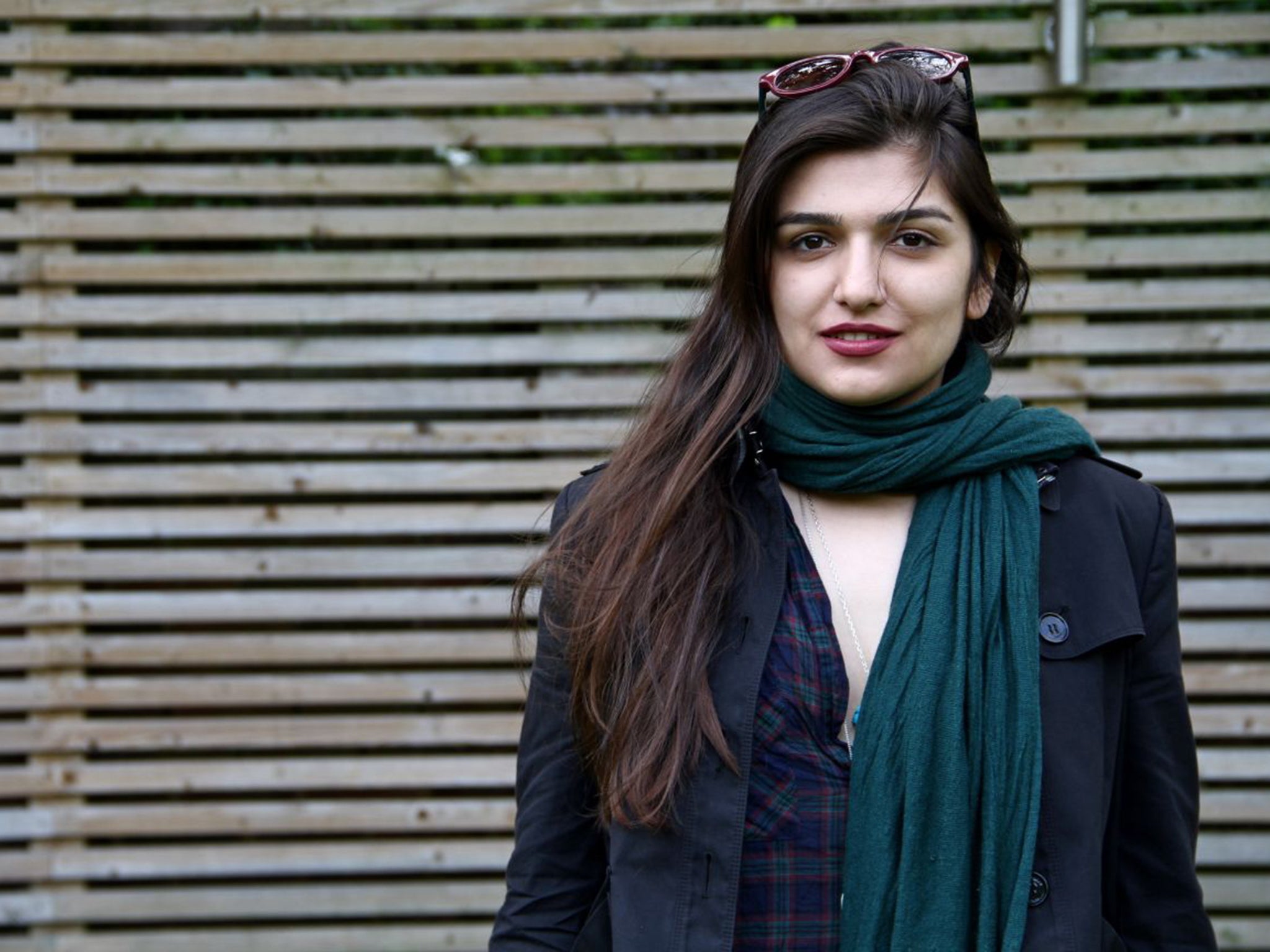 Ghoncheh Ghavami after her release from Evin jail in Iran last year (AP)