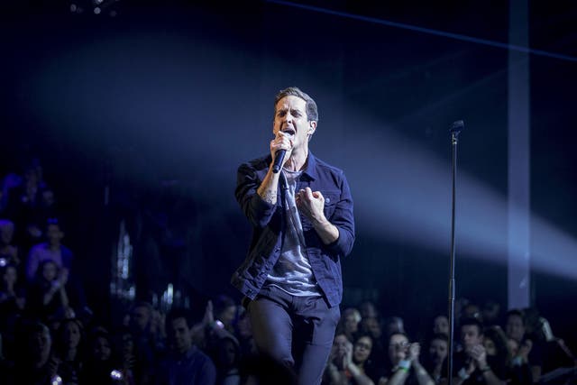 Stevie McCrorie singing on the final of The Voice UK last night