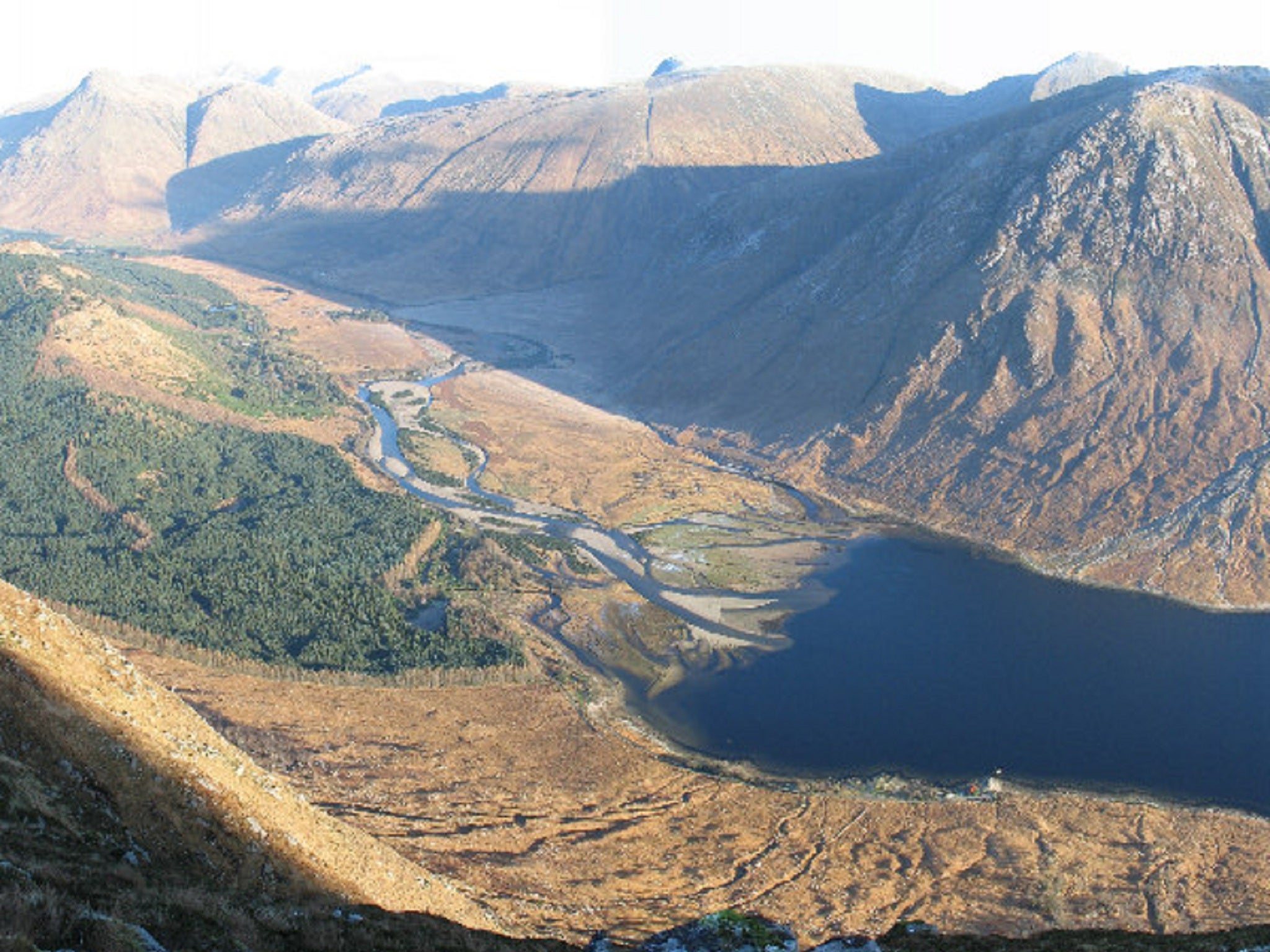 Loch Etive, in Argyll, near to where the light aircraft carrying two people crashed on 4 April 2015