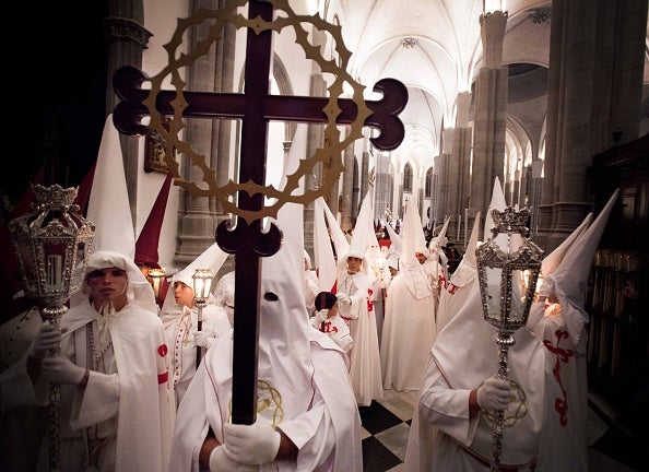 It was Holy Friday in Spain (AFP/Getty)