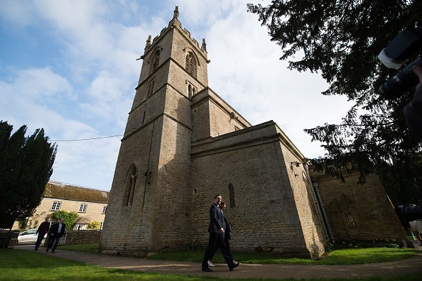 David Cameron attends Church on Easter Sunday (AFP/Getty)
