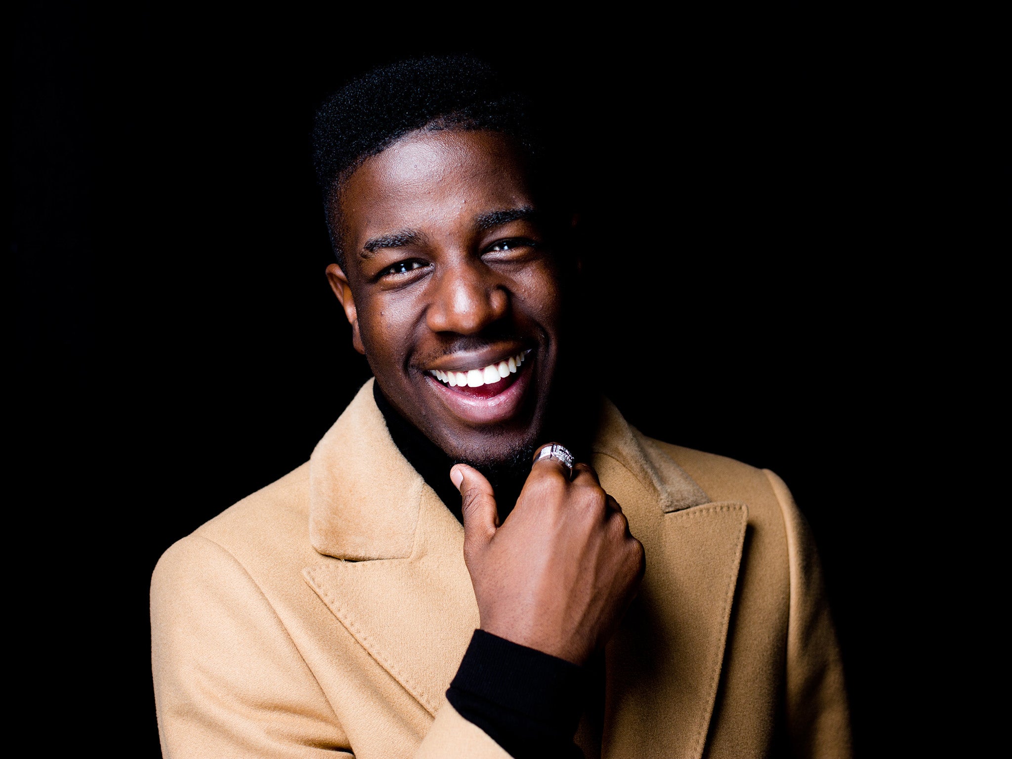 Old head on young shoulders: Jermain Jackman, 20, delayed his first album