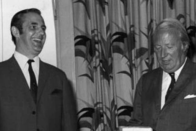 John Mason with prime minister Edward Heath at the opening of a new wing of the Meteorological Office in 1972 