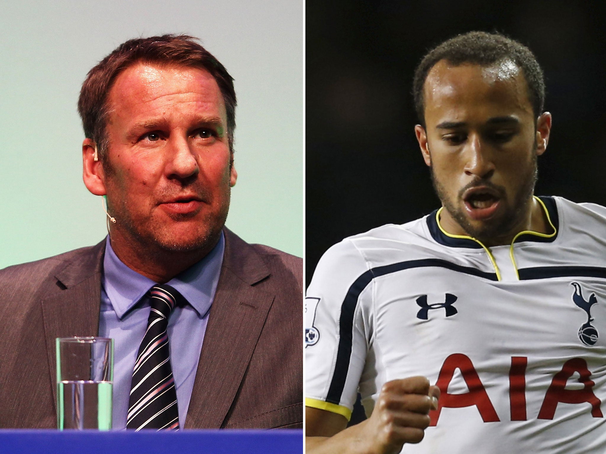 Paul Merson (left) and Andros Townsend