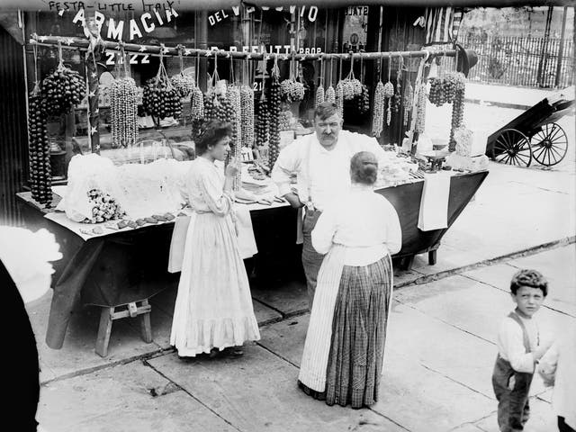 New York’s Little Italy, pictured here in about 1900, is now confined to a few blocks of restaurants and tourist shops
