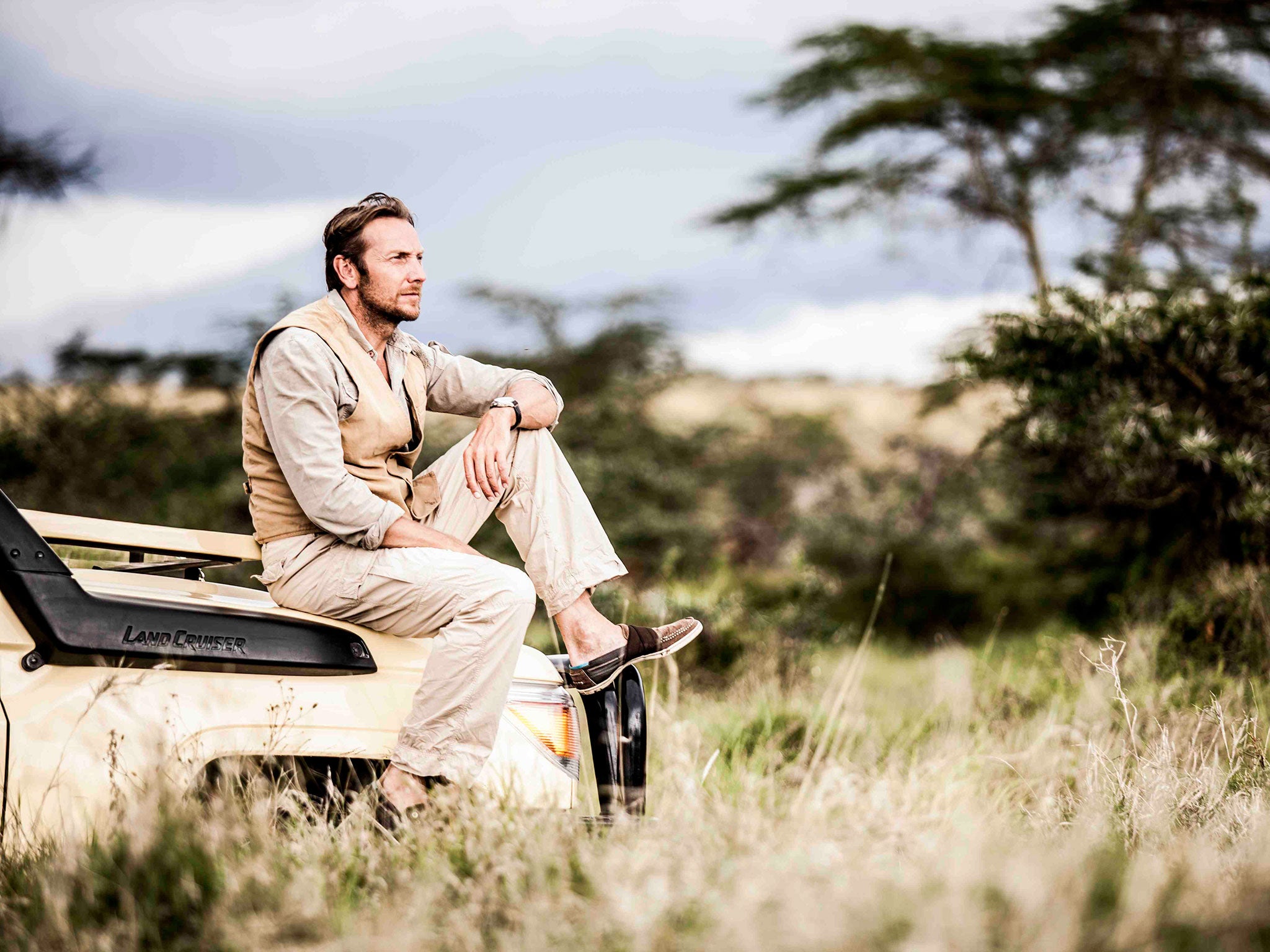 Jochen Zeitz at Segera, his 50,000-acre ranch, which now houses three endangered species
