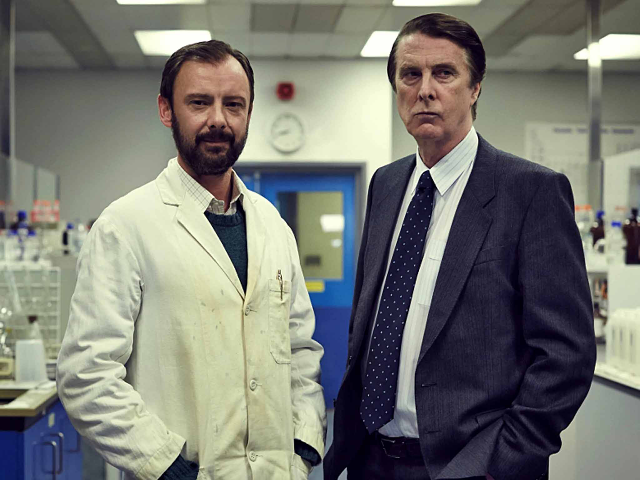 It's all in the genes: John Simm working in tandem with David Threlfall in 'Code of a Killer'