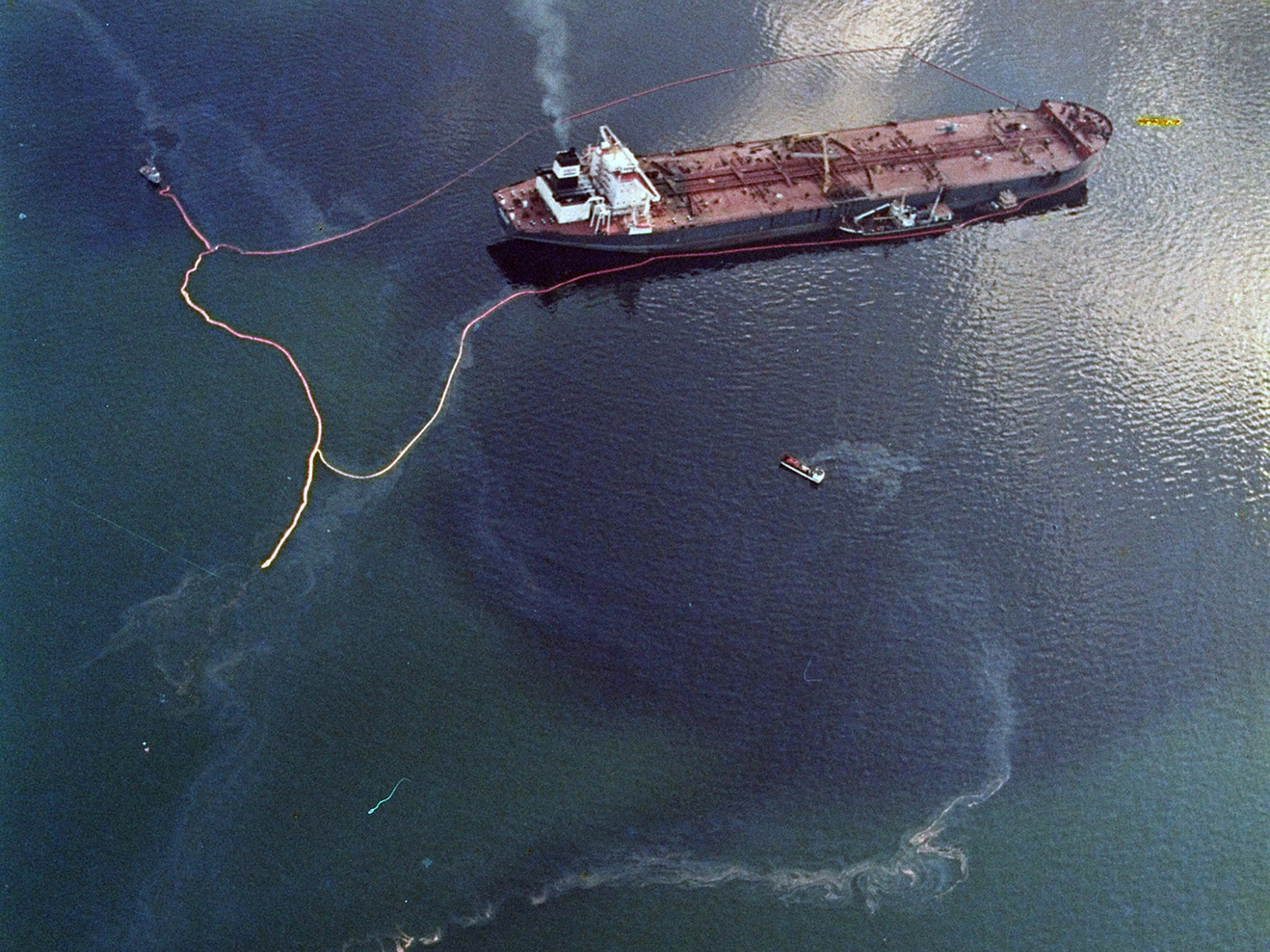 The Exxon Valdez hit Bligh Reef in Prince William Sound, Alaska, in 1989, spilling a million barrels of oil in one of the world’s worst such disasters