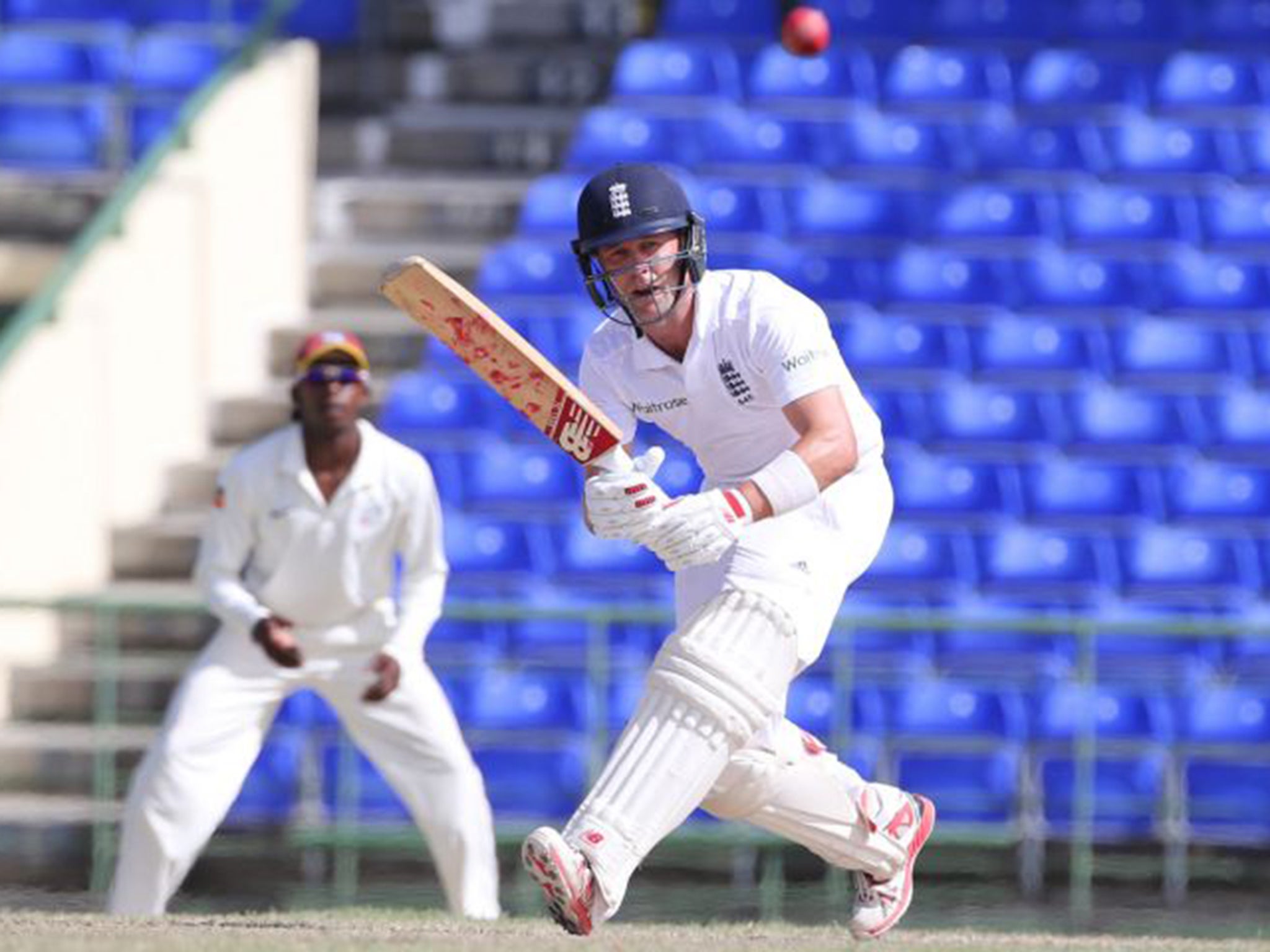 Jonathan Trott made a half-century on his return to the England side