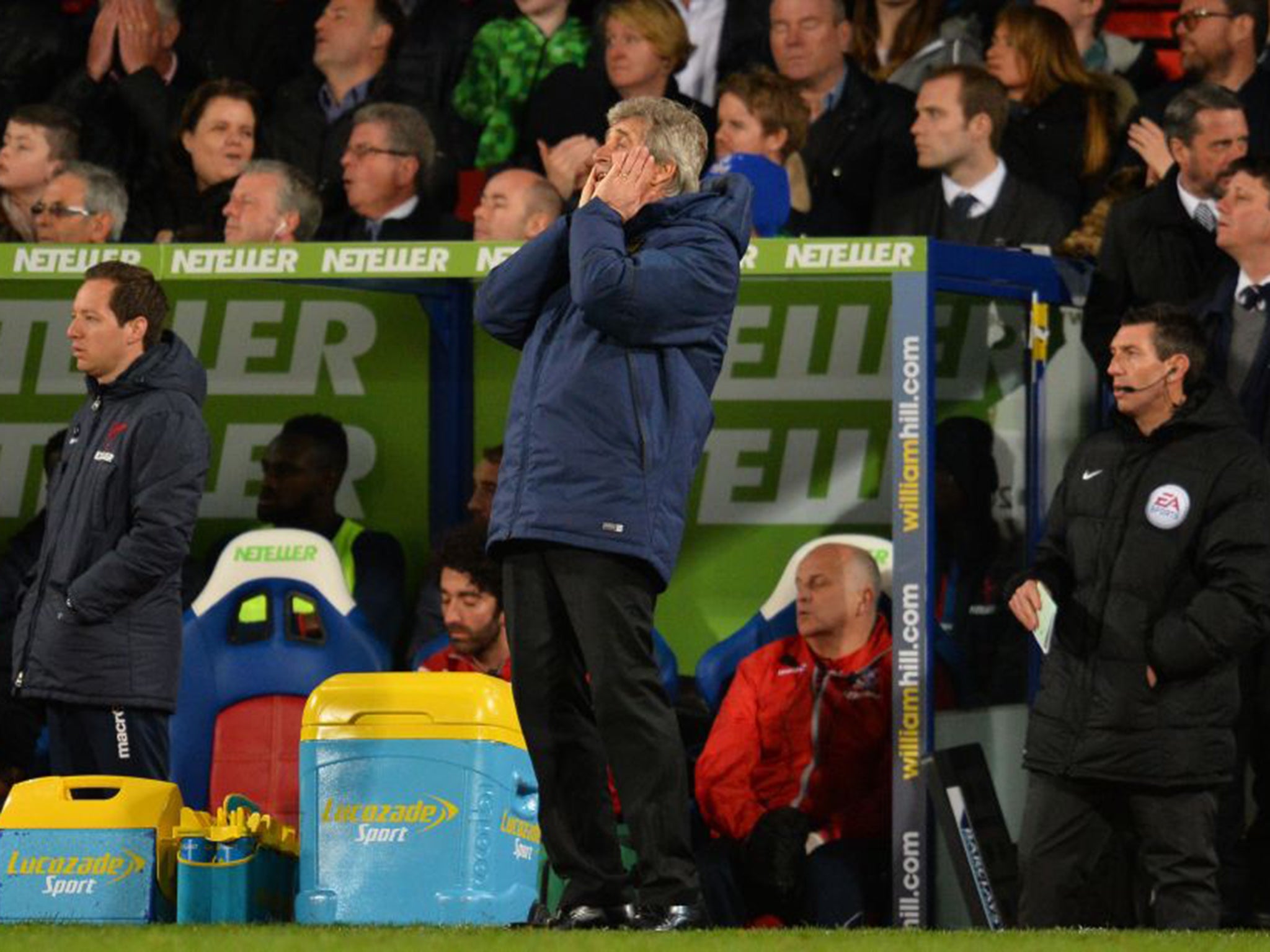 With the loss against Palace, Manuel Pellegrini's title hopes are all but over
