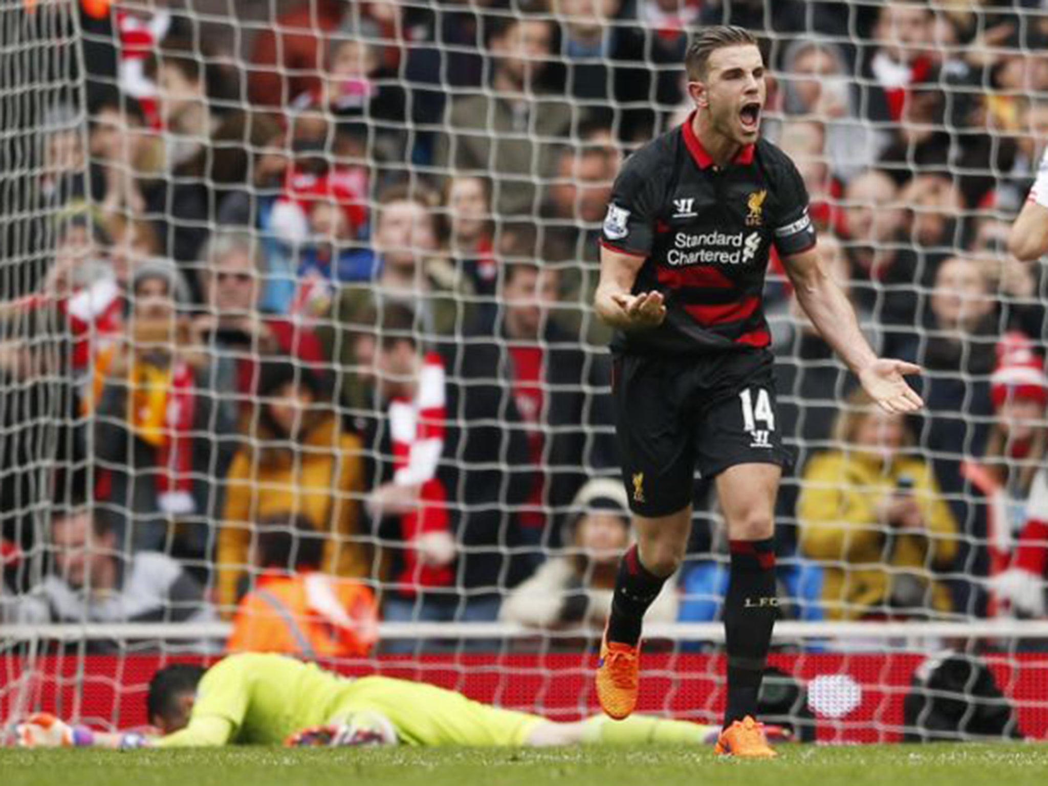 Jordan Henderson is Liverpool’s joint top scorer with six goals