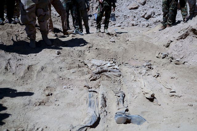 Mass graves from the Camp Speicher massacre were found when Iraqi forces retook the area in 2015
