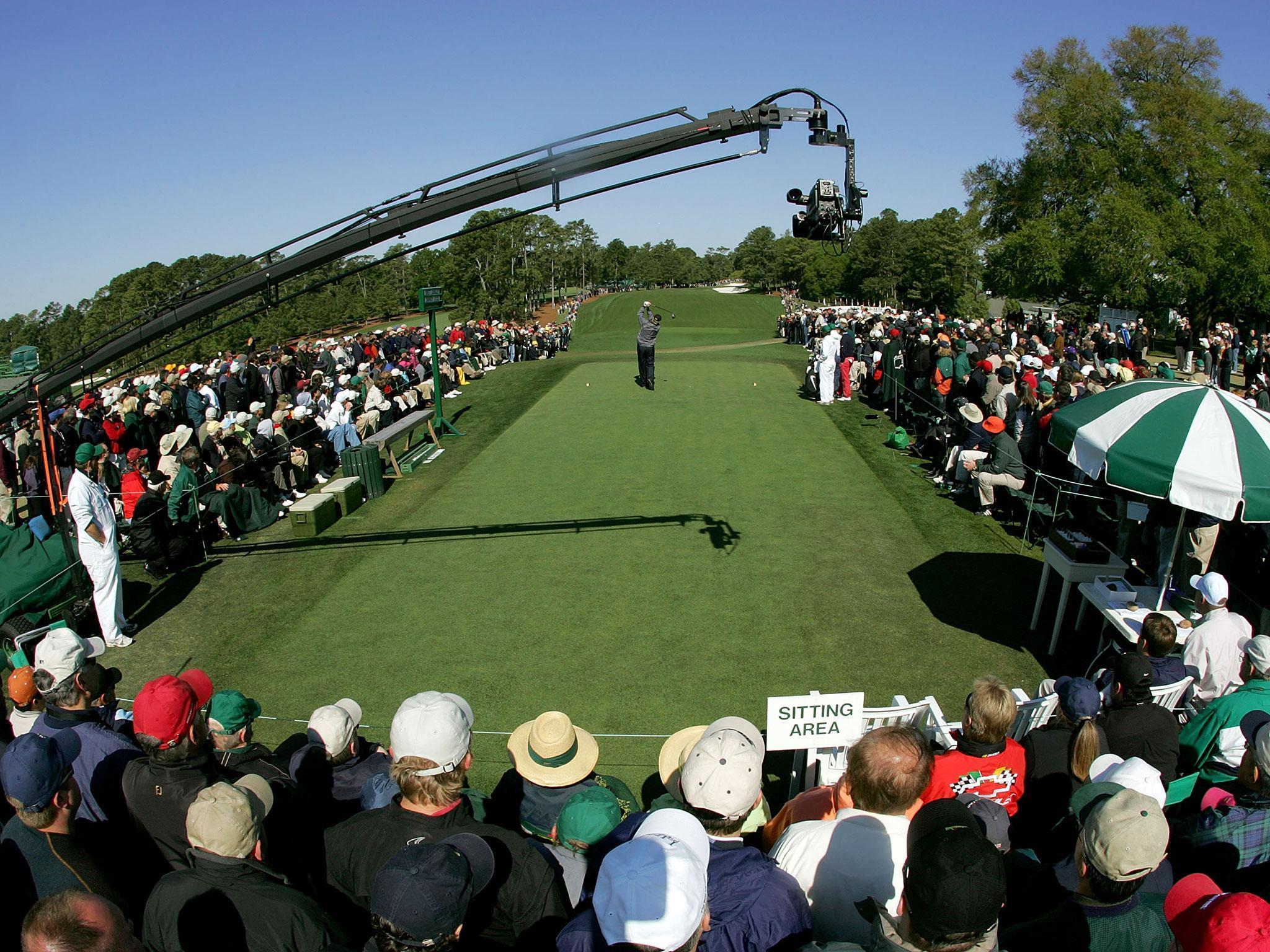 No one wants to launch the first tee shot into the pine needles in front of the crowd