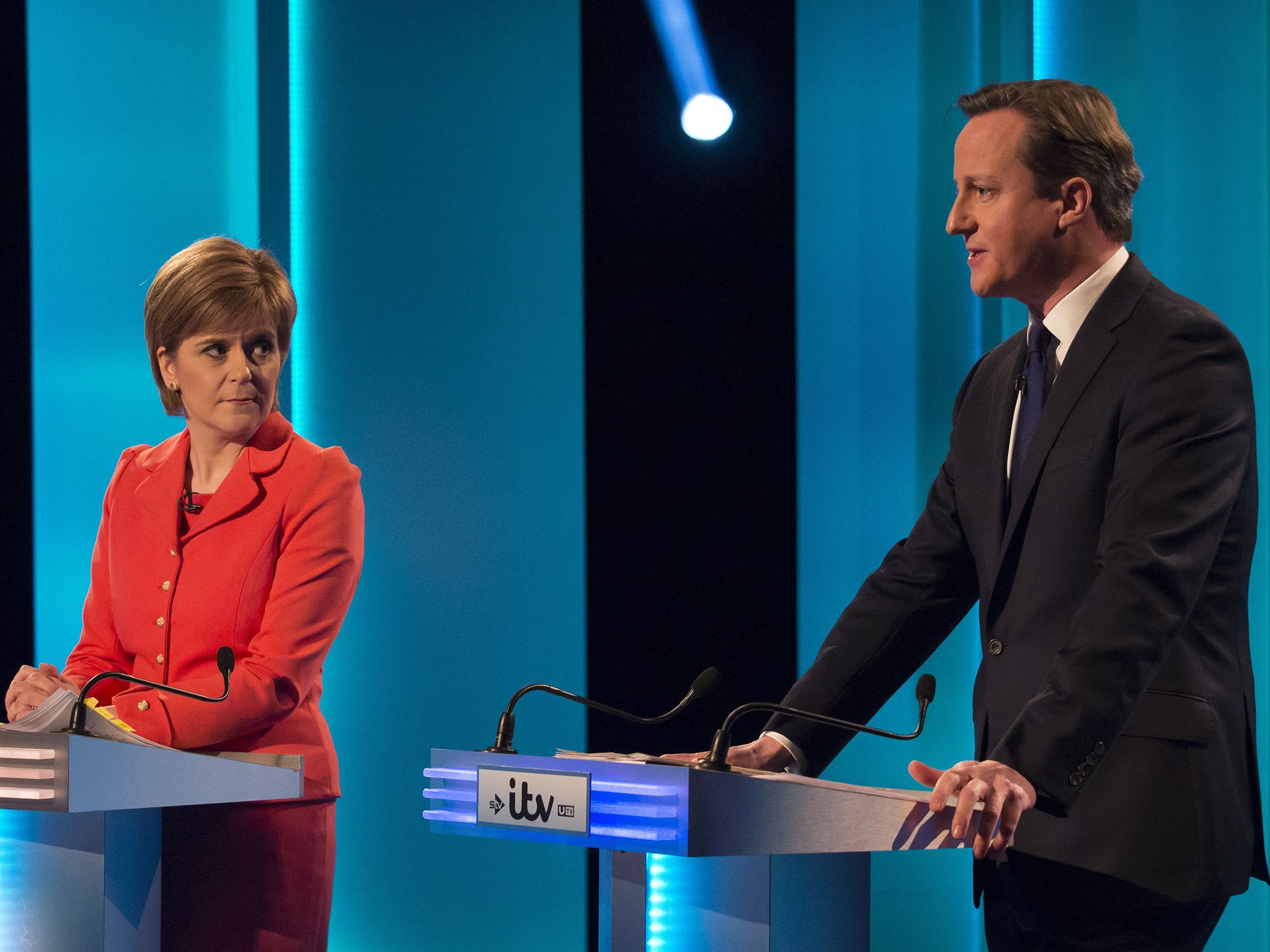 The Prime Minister “fundamentally disagrees” with Nicola Sturgeon on the two big issues of the time—the deficit and the Union