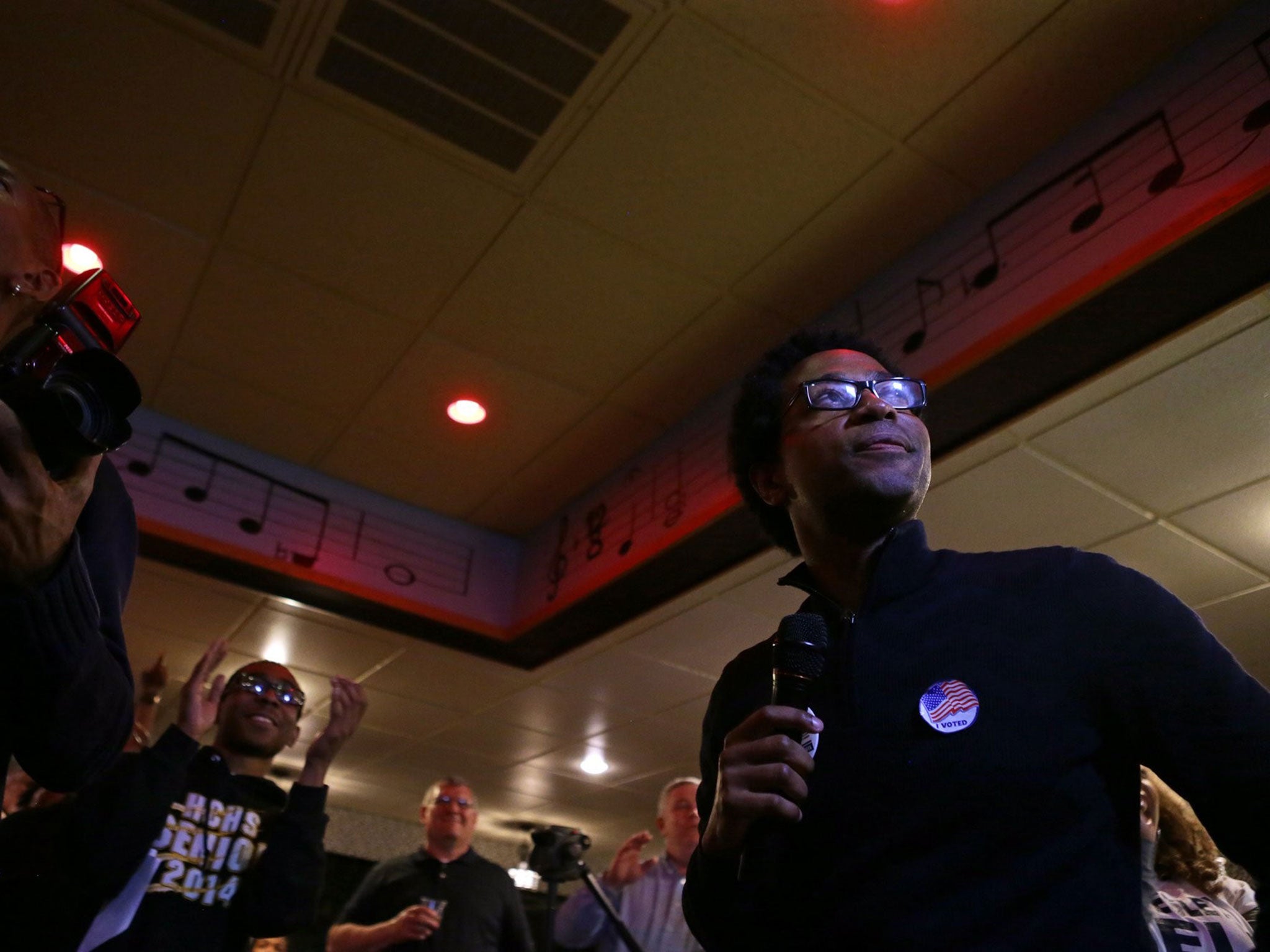 Wesley Bell, who won in Ward Three, where Michael Brown's family were from, told supporters: 'When our city needs it most, you showed up'