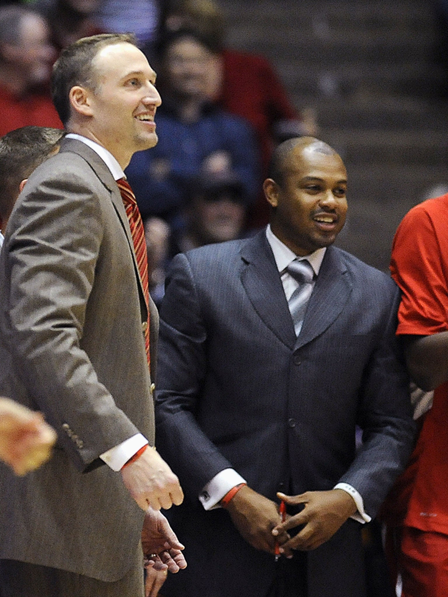 Illinois State associate head basketball coach Torrey Ward, right, was one of seven people killed on the plane