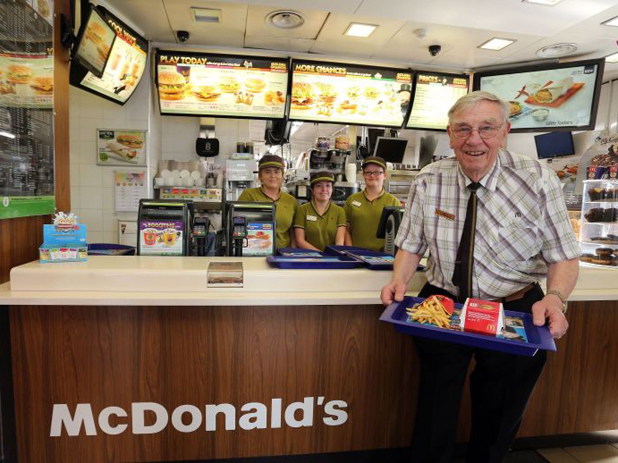Bill Dudley, 90-year-old McDonald’s worker