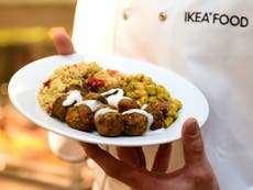 Vegetarian meatballs now on Ikea menus