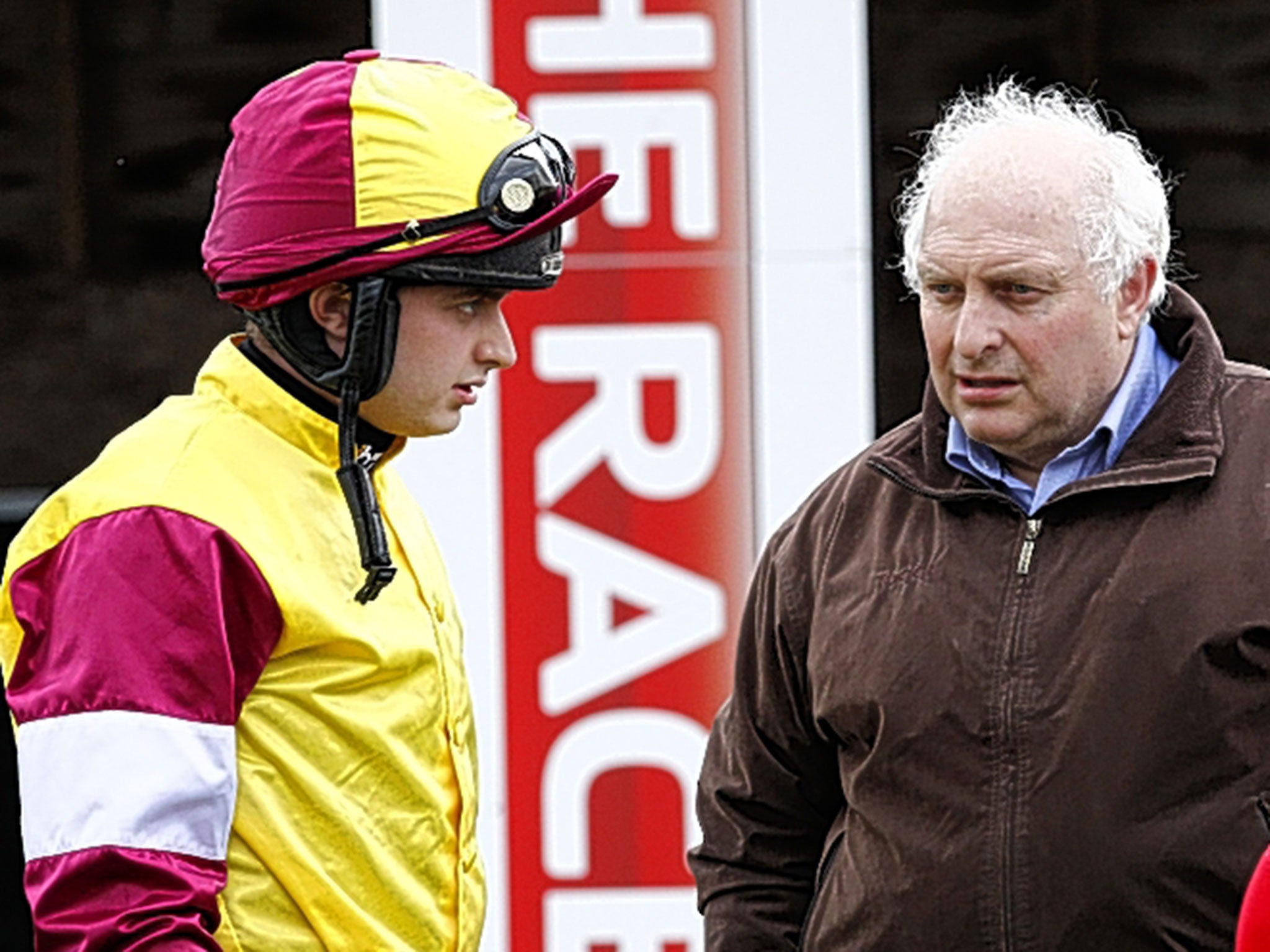 Sean with his father, trainer Peter Bowen