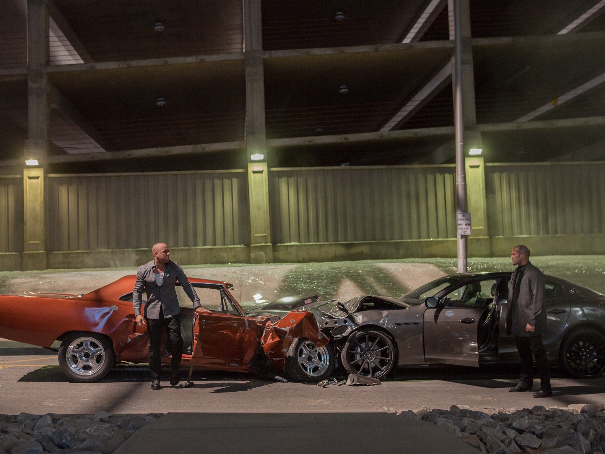 Life in the fast lane: a scene from ‘Furious 7’