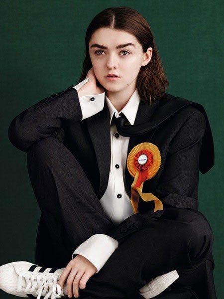 Maisie Williams (Arya Stark) on the cover of Dazed's spring/summer issue