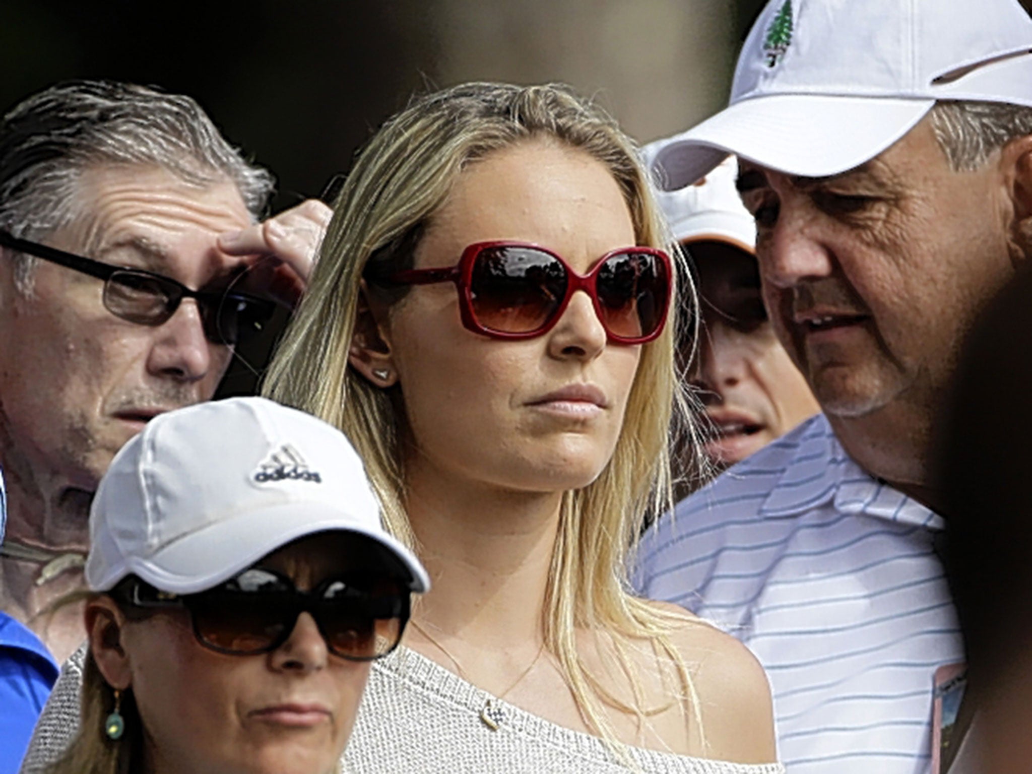 Woods' partner Lindsey Vonn at Augusta