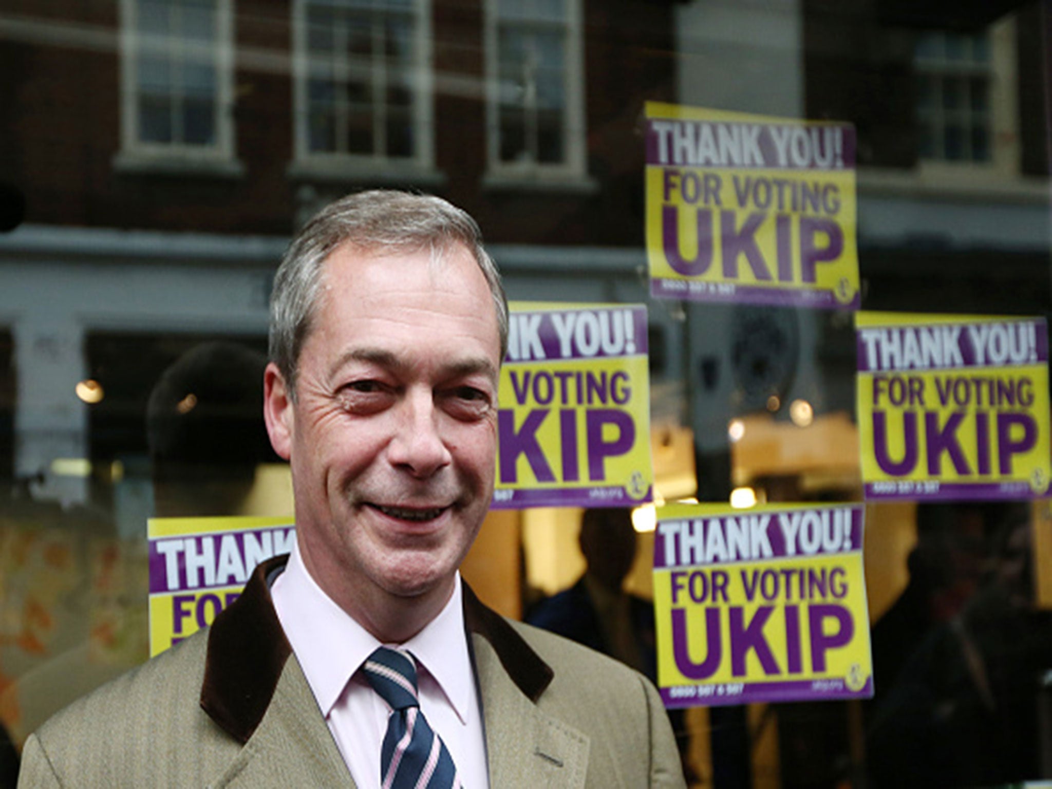 United Kingdom Independence Party (UKIP) leader Nigel Farage