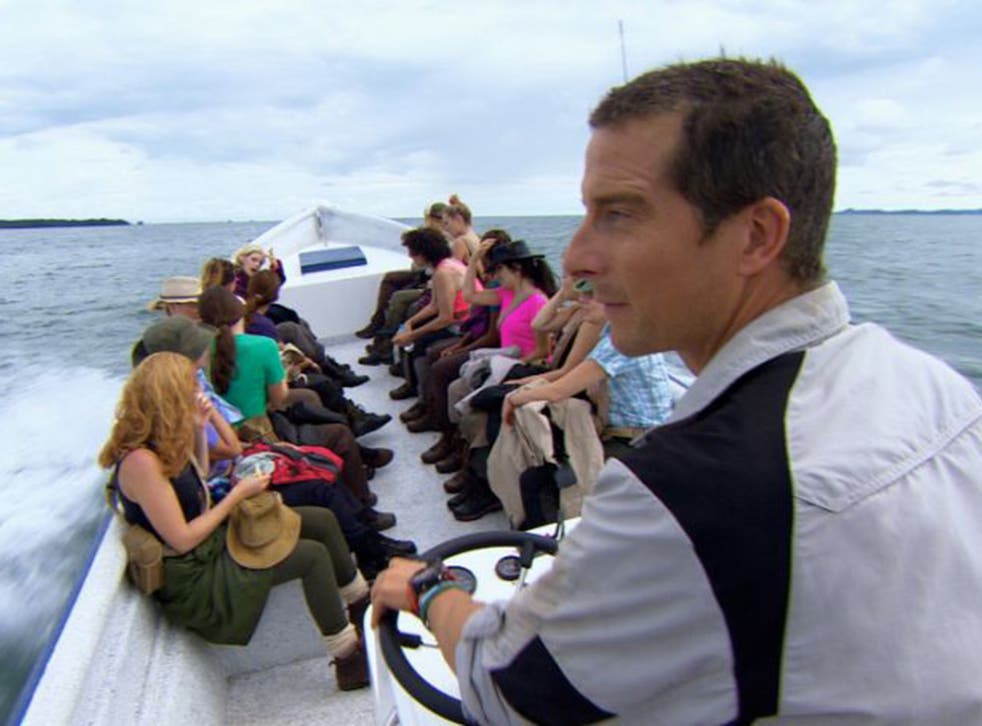 The women on Bear Grylls’ island have a remarkable similarity to the campaigning politicians 
