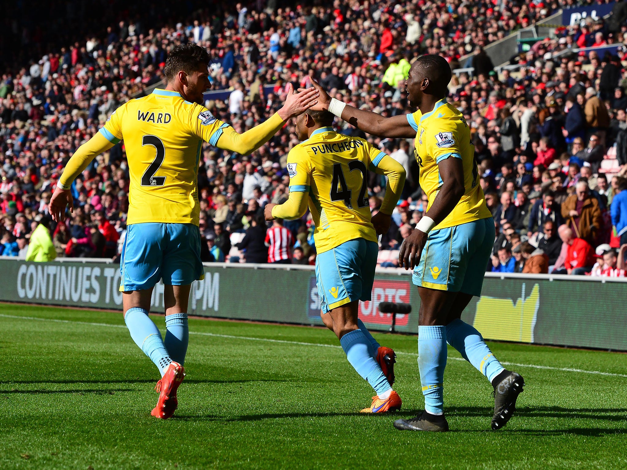 Yannick Bolasie scored all three of his goals in a devastating 11-minute period