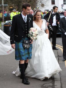 Kim Sears marries Andy Murray in bespoke Jenny Packham wedding dress