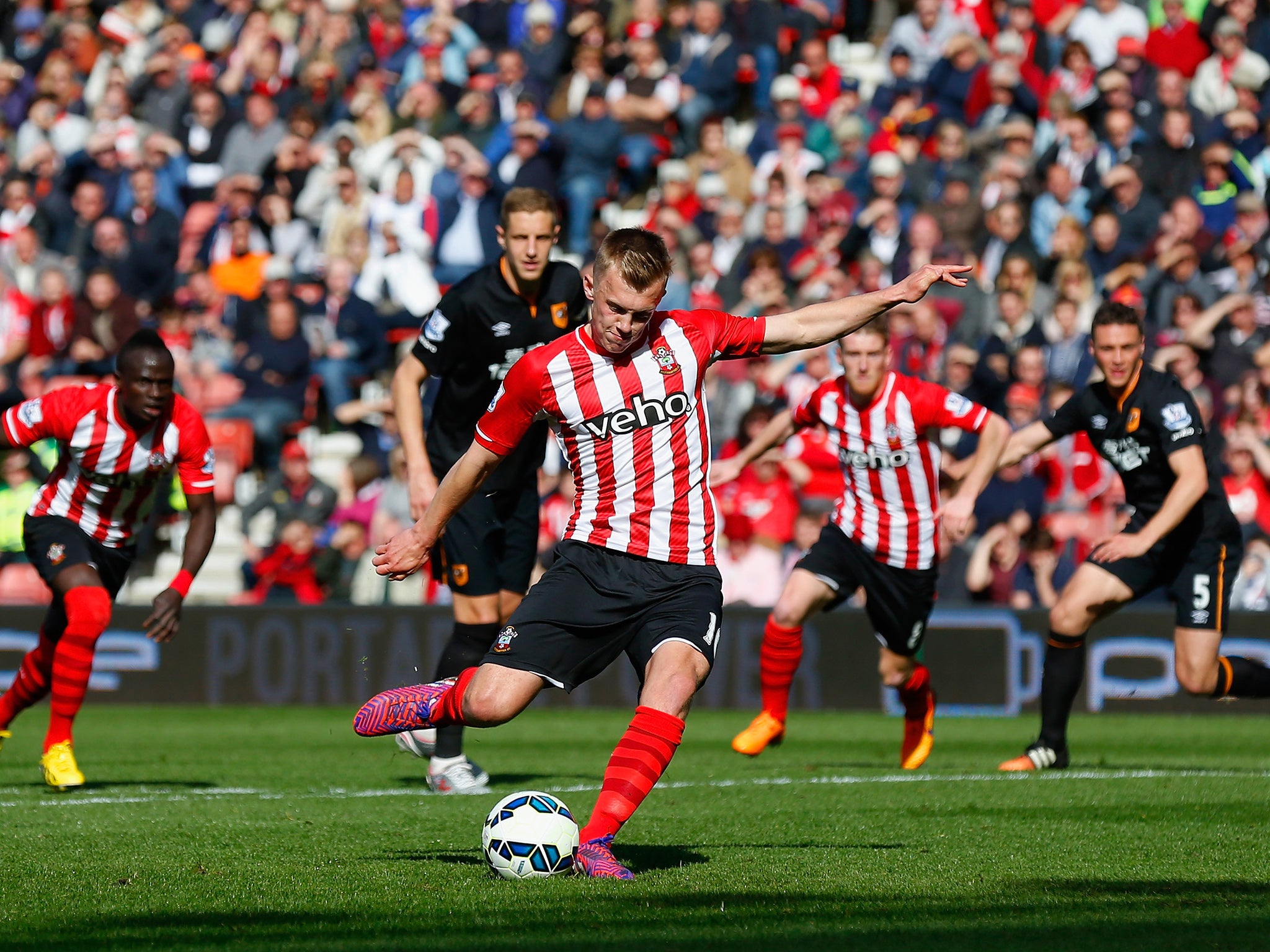 James Ward-Prowse opened the scoring with a first-half penalty