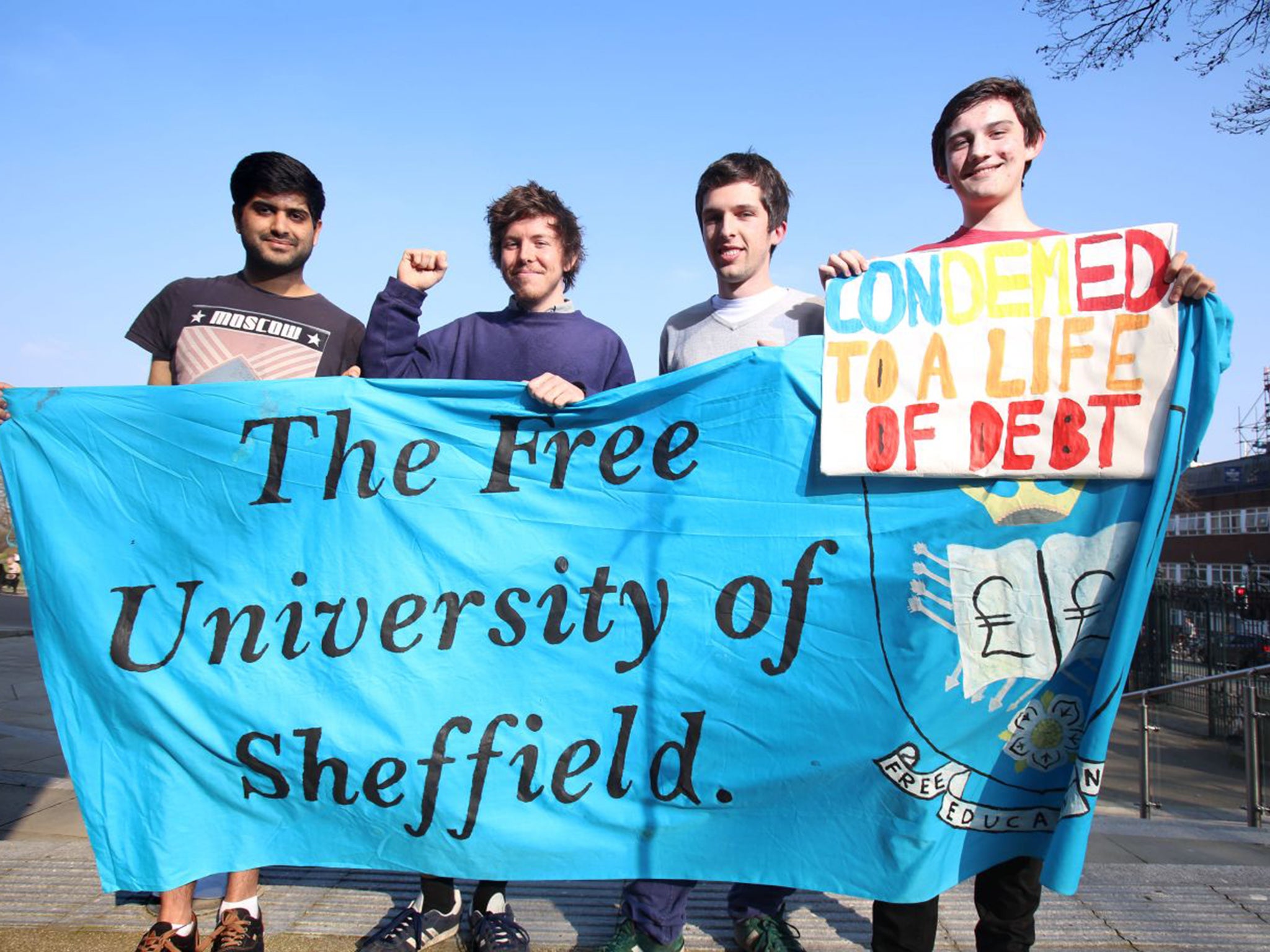 Members of The Free University of Sheffield occupied Nick Clegg’s constituency office last month in an act of protest