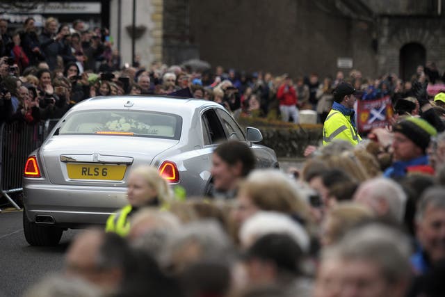 Photographers had gathered to take shots of Andy Murray leaving Dunblane Cathedral following the final wedding preparations last week