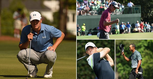 Jordan Spieth, Justin Rose, Rory McIlroy and Tiger Woods