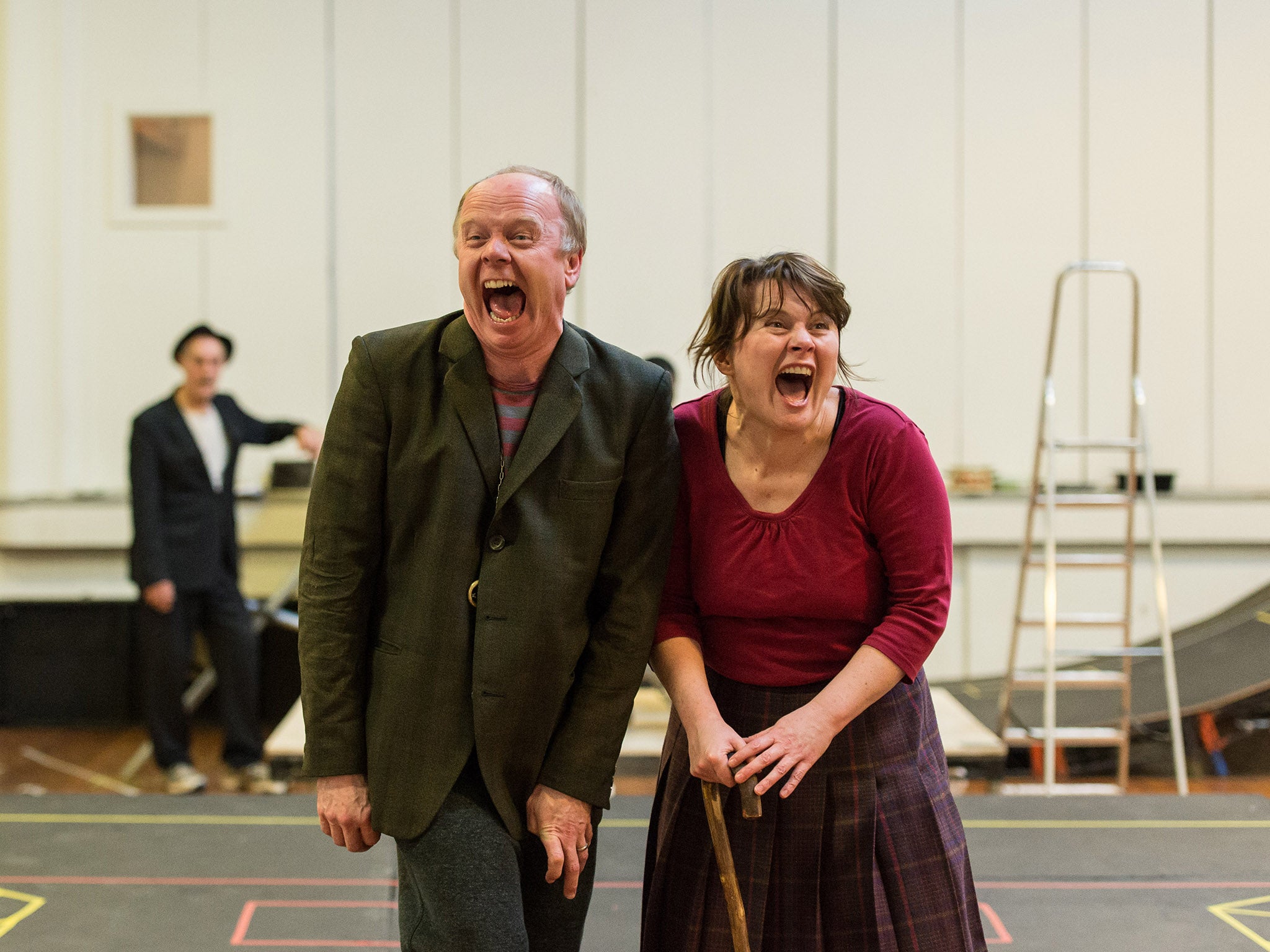 Anarchy in the UK: Jason Watkins (Mr Twit) and Monica Dolan (Mrs Twit)