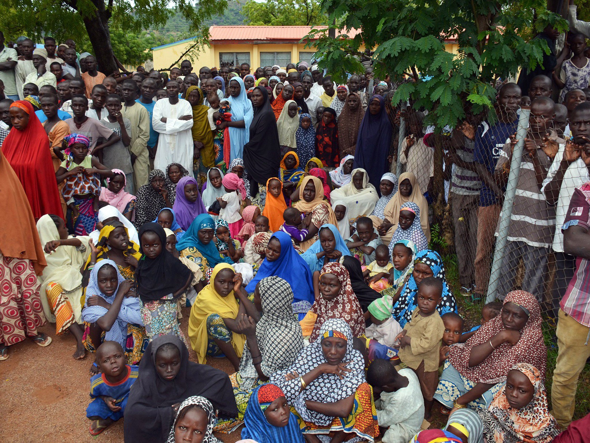 Internally Displaced People (IDP) who fled their homes in Gwoza, Borno State