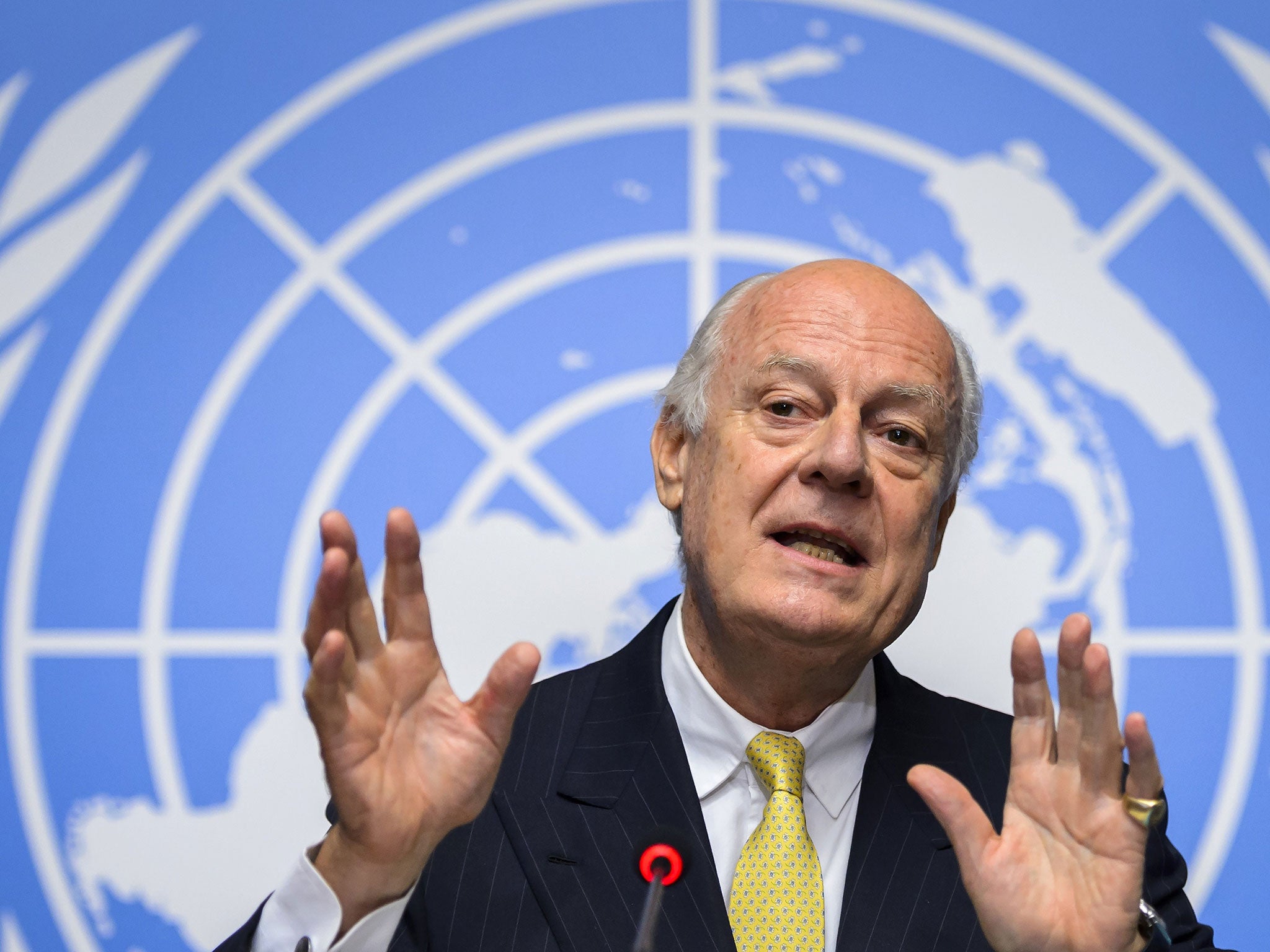 Staffan de Mistura is trying to relaunch the peace process