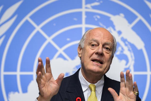 Staffan de Mistura is trying to relaunch the peace process